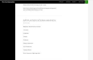Båtplatser Södra hamn